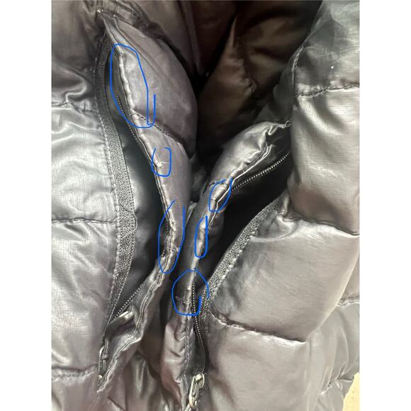 Marmot Jacket 800 Fill Goose Down Puffer Zip Jacket Size Large Black - Picture 8 of 15